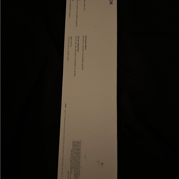 Genuine Apple Watch strap.  Black.  For 45MM.  Brand new/Unopened. - Picture 2 of 3